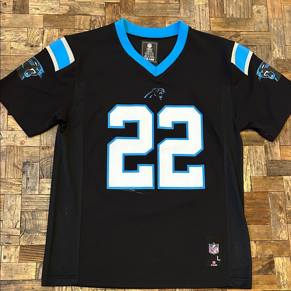 Carolina Panthers Christian McCaffrey Youth Jersey Size Large - Picture 2 of 10